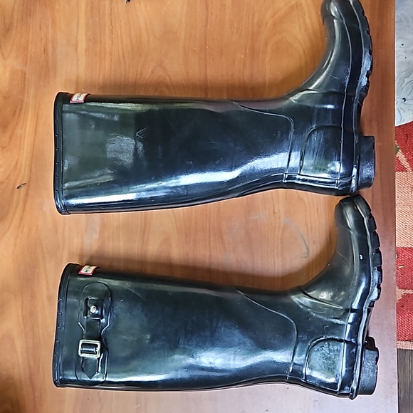 NWOT Hunter sz 37EU Womens sz 6 classic black wellies boots - Picture 1 of 6